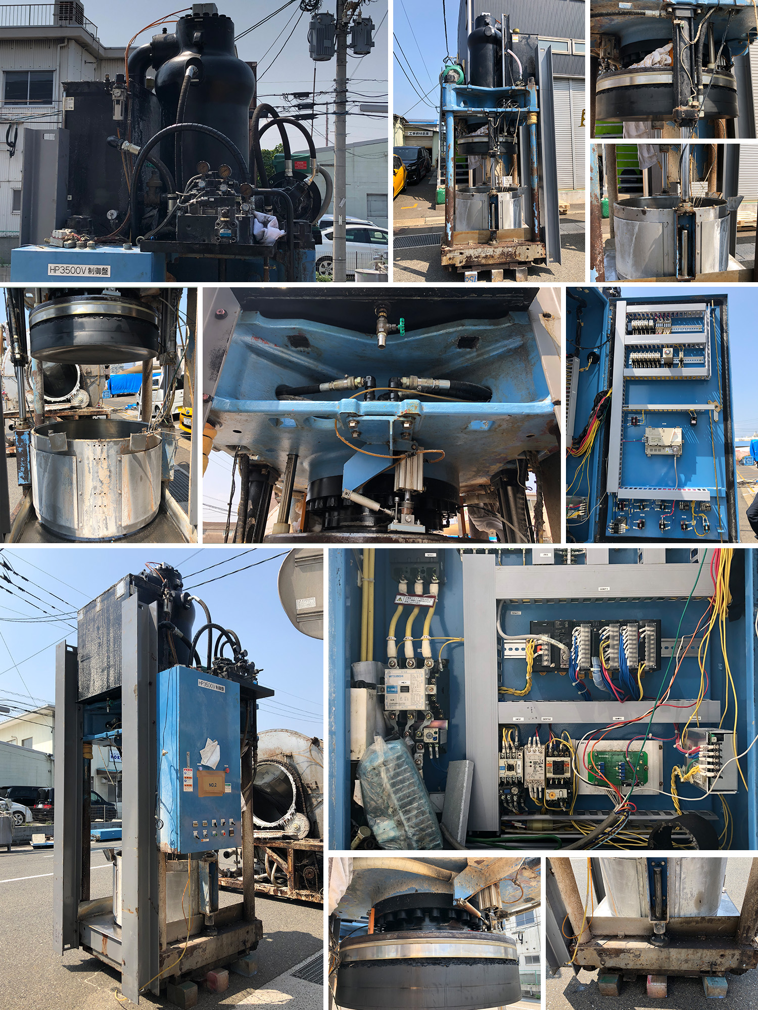 三菱重工業　油圧脱水機　HP3500V